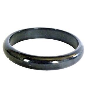Black Bangle Bracelet Plastic Minimalist Stackable